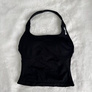 Midnight Black Impact Halter Top Size small